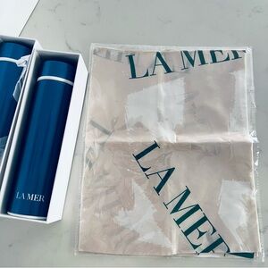 La Mer VIP Bundle – 2 Brand New Water Bottles & Luxe Silk Scarf